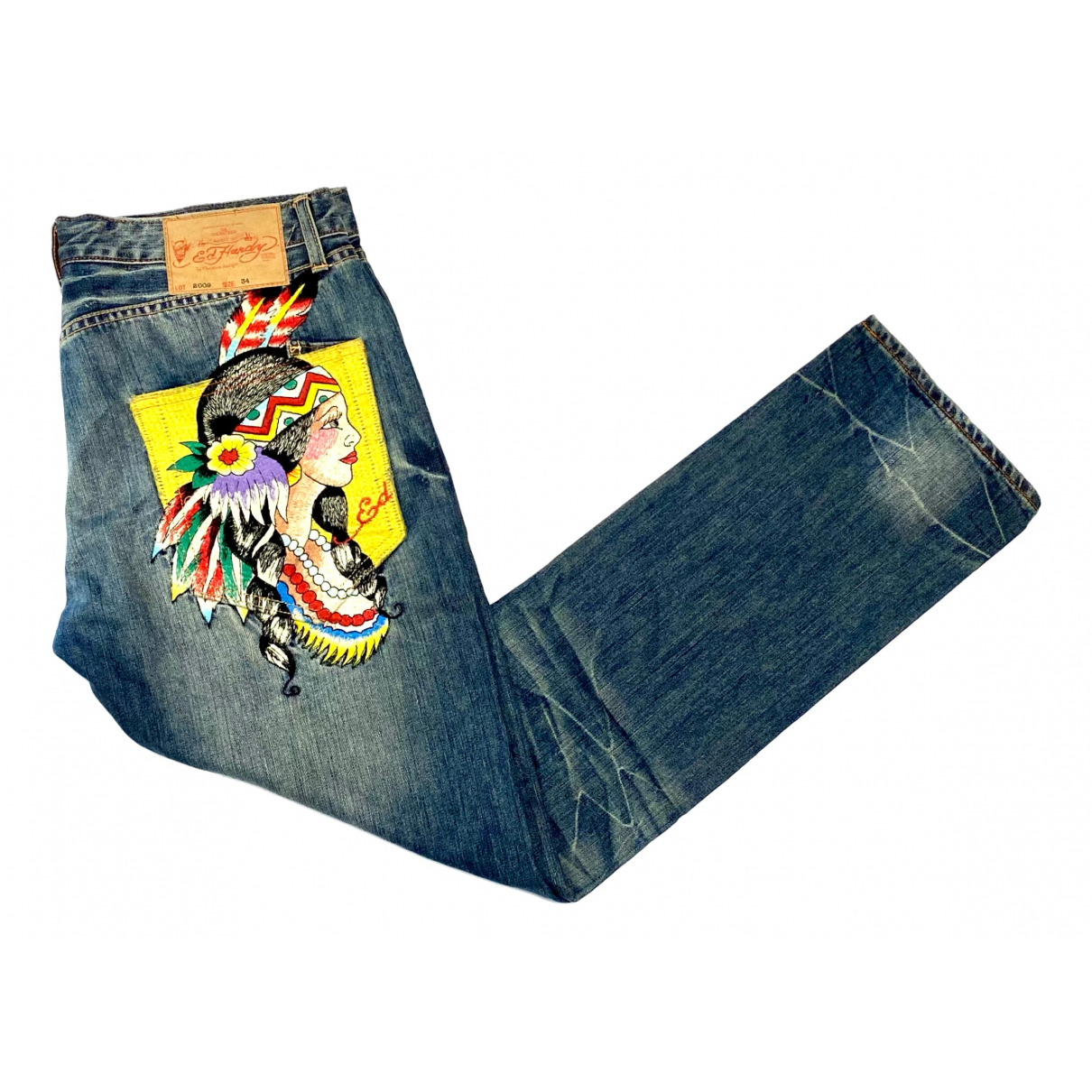 Straight jeans ED HARDY Multicolour 
